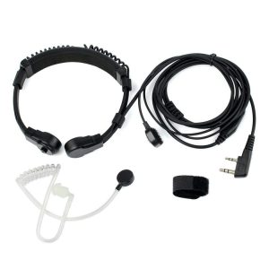 RETEVIS K-001 2 Pin Retractable Throat Covert Acoustic Tube Earphone Microphone for H-777 / RT-5R