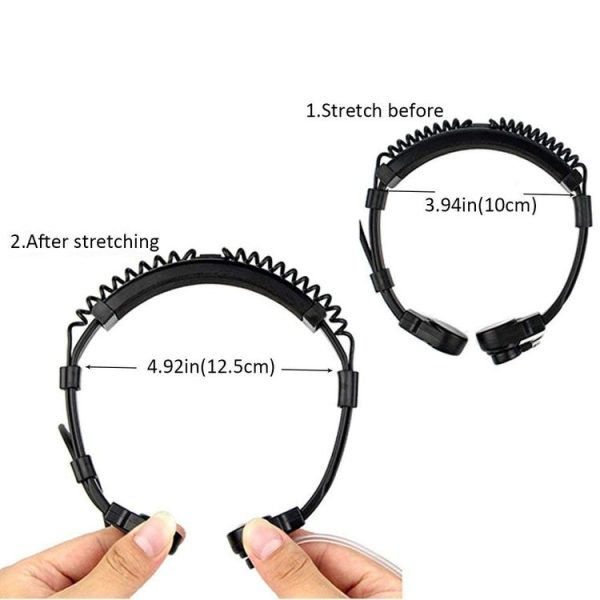 RETEVIS K-001 2 Pin Retractable Throat Covert Acoustic Tube Earphone Microphone for H-777 / RT-5R - Image 3