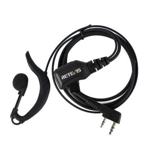 RETEVIS R-111 K Head G Type PTT Adjustable Volume Earphone Microphone for H-777 / RT-5R / RT1 / RT2 / RT5