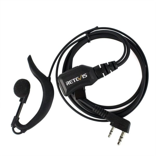 RETEVIS R-111 K Head G Type PTT Adjustable Volume Earphone Microphone for H-777 / RT-5R / RT1 / RT2 / RT5