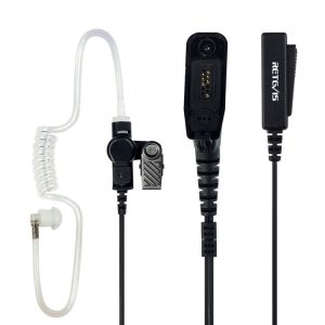 RETEVIS R-1M21 Two-wire Large PTT Acoustic Tube Earphone Microphone for Motorola XPR6000 / XPR6550 / DP4800 / DP4801