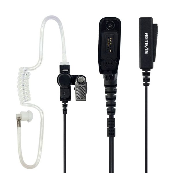 RETEVIS R-1M21 Two-wire Large PTT Acoustic Tube Earphone Microphone for Motorola XPR6000 / XPR6550 / DP4800 / DP4801
