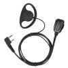 RETEVIS RE-3224 K 2 Pin D-type Earhook Earphone Microphone for H777 / RT21 / RT22 / RT24 / RT1 / RT3 / RT81