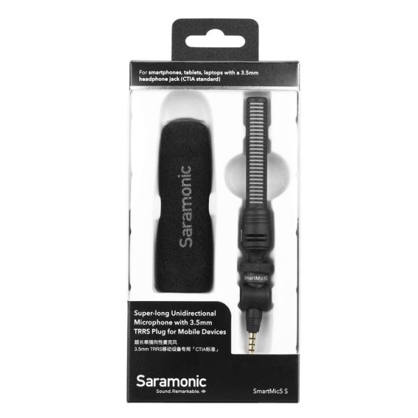Saramonic SmartMic5S Super-long Unidirectional Microphone for 3.5mm TRRS Mobile Devices - Image 2