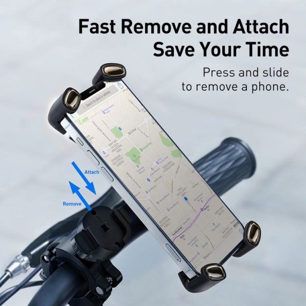 Baseus SUQX-01 Quick Lock and Remove Cycling Holder Applicable for Bicycle / Motorcycle (Black) - Image 4