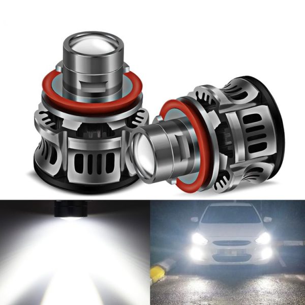 2 PCS XT7 H8 / H9 / H11 DC9-20V 18W 2200LM 6000K Projector Light Fog Light LED Lens with SMD-3570 Lamp - Image 7