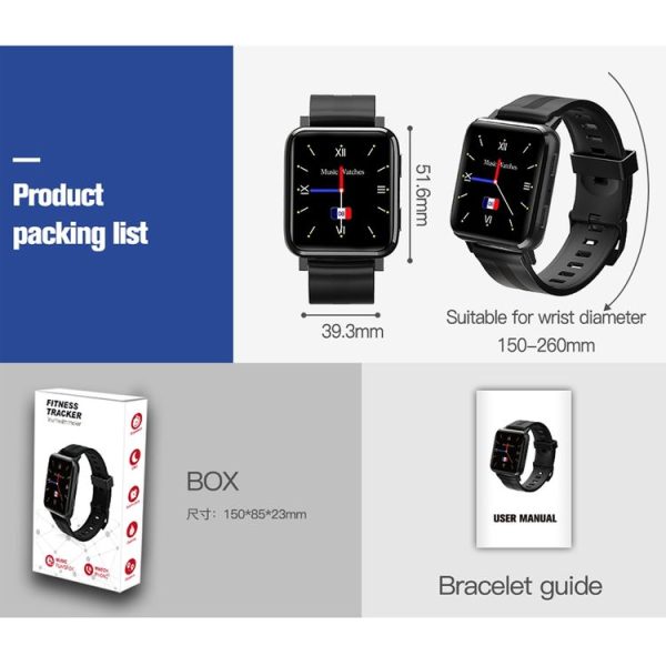 F30 1.54 inch TFT Touch Screen IP67 Waterproof Smart Watch, Support Sleep Monitoring / Heart Rate Monitoring / Music Playing / Women Menstrual Cycle Reminder (Red) - Image 3