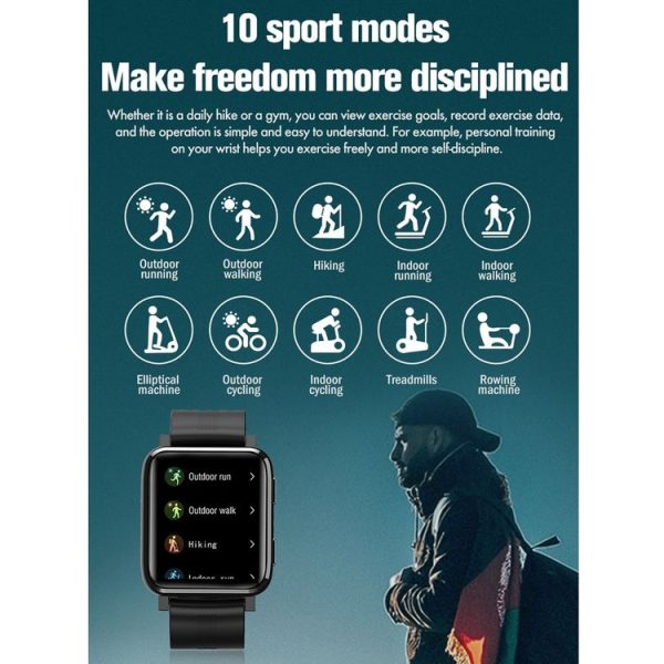 F30 1.54 inch TFT Touch Screen IP67 Waterproof Smart Watch, Support Sleep Monitoring / Heart Rate Monitoring / Music Playing / Women Menstrual Cycle Reminder (Red) - Image 7