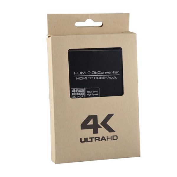 NK-330M 4K x 2K 60Hz HDMI to HDMI + Audio Converter (Black) - Image 3