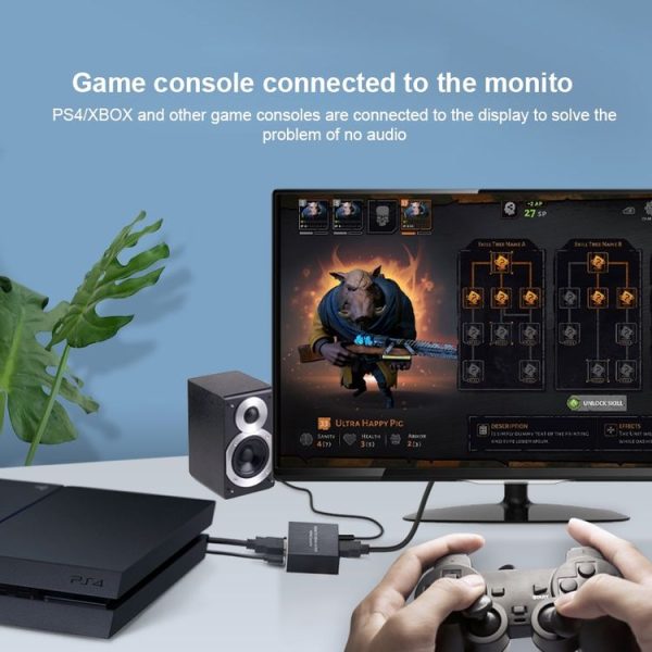 NK-330M 4K x 2K 60Hz HDMI to HDMI + Audio Converter (Black) - Image 5