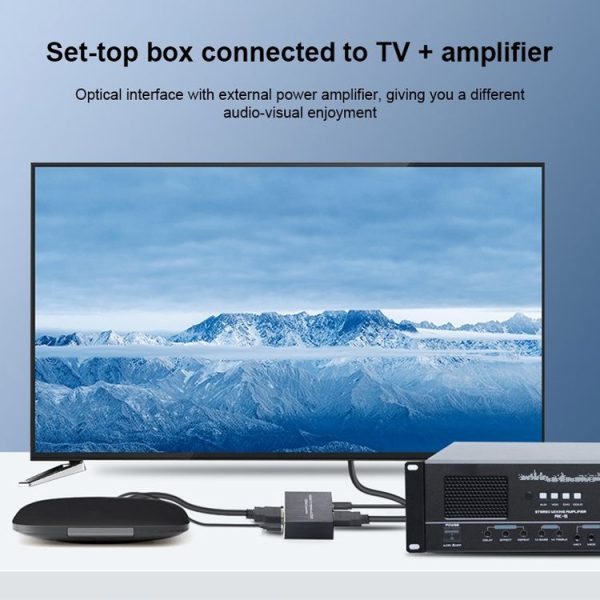 NK-330M 4K x 2K 60Hz HDMI to HDMI + Audio Converter (Black) - Image 6