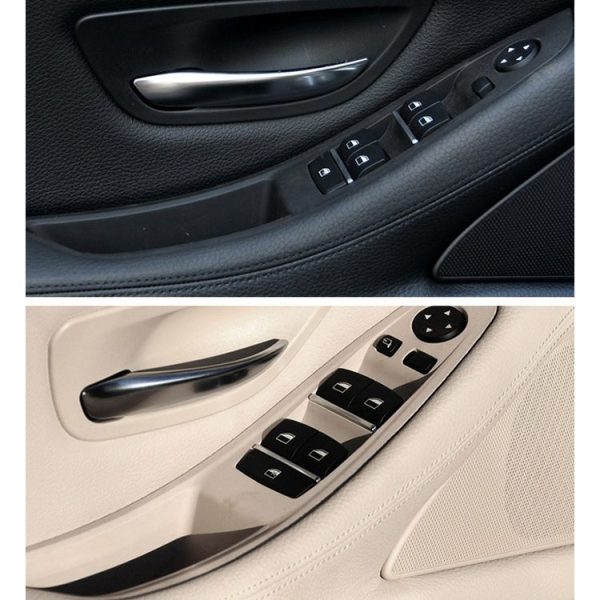 Car Left Front Inner Door Armrest for BMW 5 Series F10 / F18, Left Driving (Grey) - Image 6