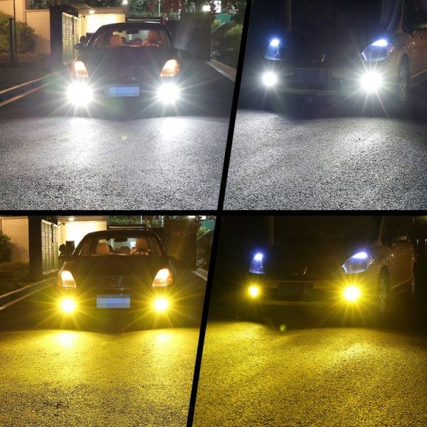 2 PCS V6 H11 DC9-36V 30W 3000LM IP65 Car LED Double Color Fog Light with 30LEDs SMD-2525 Lamp - Image 7
