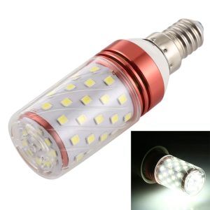 E14 12W 500LM 60LEDs Corn Light Bulb 185-240V SMD 2835, White Light 6000K