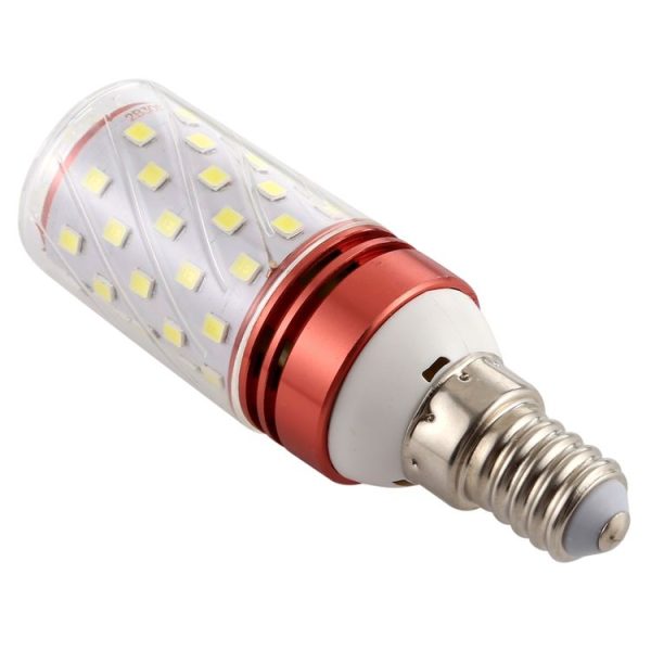 E14 12W 500LM 60LEDs Corn Light Bulb 185-240V SMD 2835, White Light 6000K - Image 3