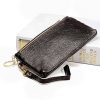 Ladies Multifunctional Cowhide Zipper Coin Purse Car Key Case (Coffee) - Image 3