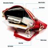 Ladies Multifunctional Cowhide Zipper Coin Purse Car Key Case (Coffee) - Image 5