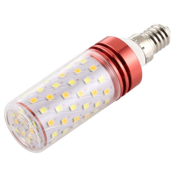 E14 16W 700LM 84LEDs Three-Color Dimming Corn Light Bulb SMD 2835 - Image 2