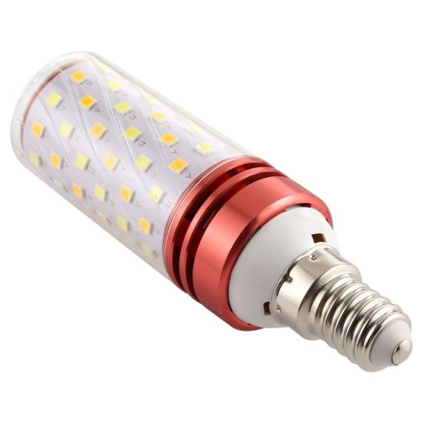 E14 16W 700LM 84LEDs Three-Color Dimming Corn Light Bulb SMD 2835 - Image 3