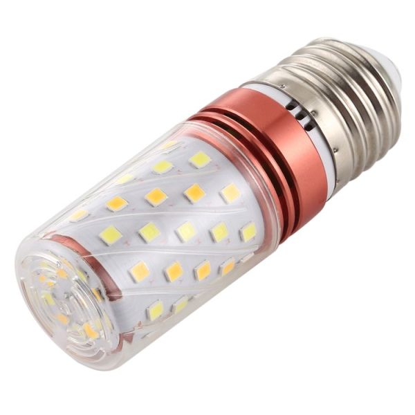 E27 12W 500LM 60LEDs Three-Color Dimming Corn Light Bulb SMD 2835 - Image 2
