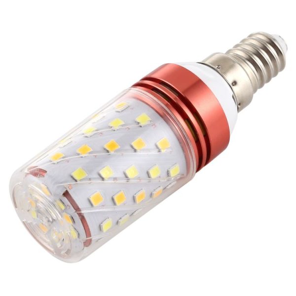 E14 12W 500LM 60LEDs Three-Color Dimming Corn Light Bulb SMD 2835 - Image 2