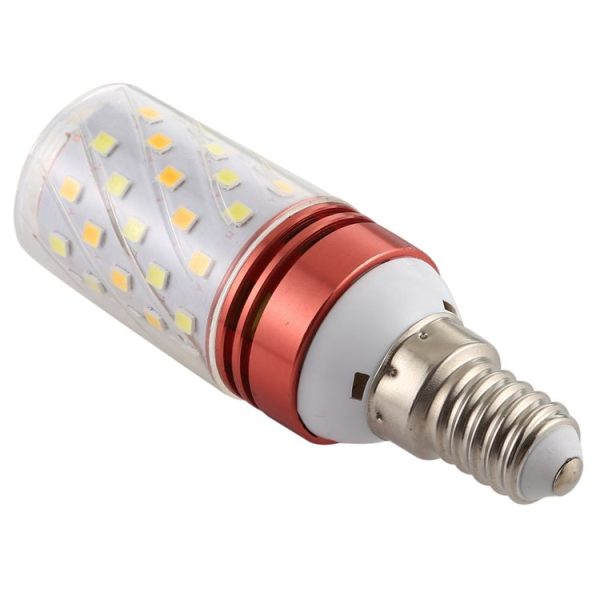 E14 12W 500LM 60LEDs Three-Color Dimming Corn Light Bulb SMD 2835 - Image 3