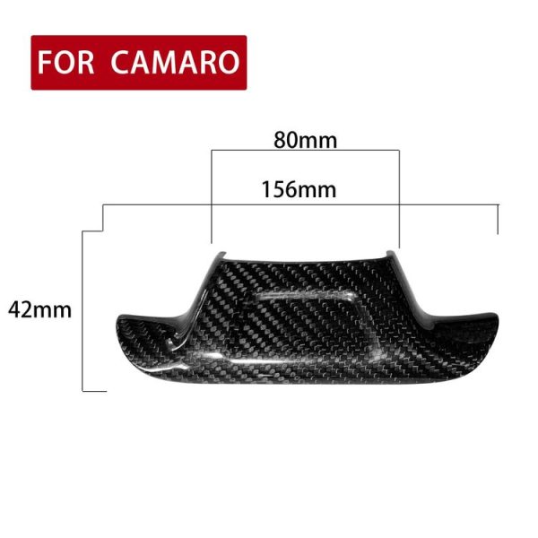 Car Carbon Fiber Steering Wheel Decorative Sticker for Chevrolet Camaro 2016-2020, Style: without Hole - Image 2
