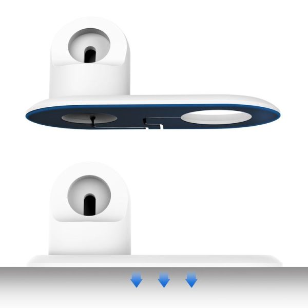 2 In 1 Multi-function Magsafe Charging Stand Holder for Apple Watch / iPhone (White) - Image 3