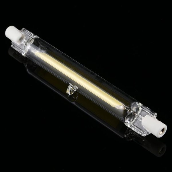 R7S 7W 500LM 118mm COB LED Bulb Glass Tube Replacement Halogen Lamp Spot Light, White Light - Image 2