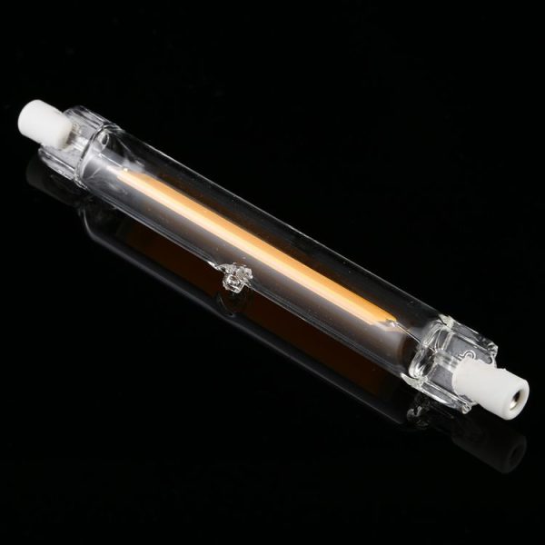 R7S 7W 500LM 118mm COB LED Bulb Glass Tube Replacement Halogen Lamp Spot Light, Warm Light - Image 2