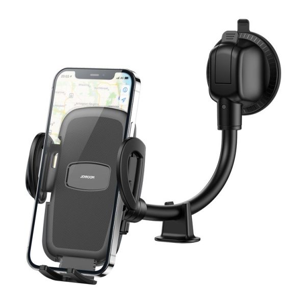 JOYROOM JR-ZS258 360 Degree Rotation Mechanical Car Holder, Style: Long Arm Sucker (Black)