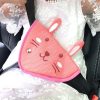 Car Child Seat Belt Adjusting and Fixing Device Buttons Seat Belt Anti-strangulation Shoulder Cover, Style: Mesh Fabric Rabbit