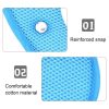 Car Child Seat Belt Adjusting and Fixing Device Buttons Seat Belt Anti-strangulation Shoulder Cover, Style: Mesh Fabric Rabbit - Image 3