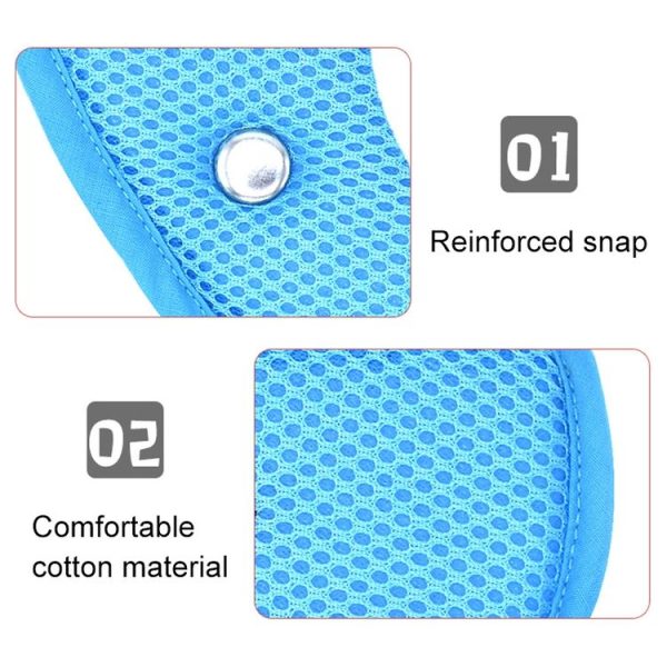 Car Child Seat Belt Adjusting and Fixing Device Buttons Seat Belt Anti-strangulation Shoulder Cover, Style: Flannel Fabric Kiwi - Image 3