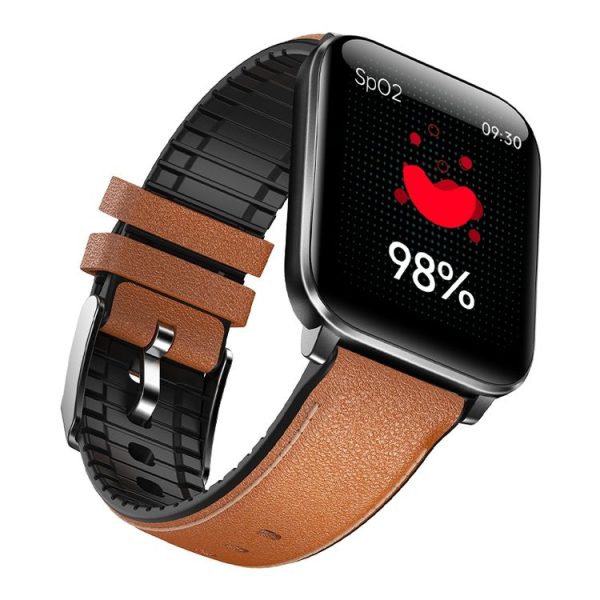 HAMTOD GT5 1.69 inch IPS Color Screen IP68 Waterproof Smart Watch, Support Sleep Monitoring / Blood Pressure Monitoring / Blood Oxygen Monitoring (Light Brown) - Image 2