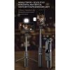 Q02S Fill Light Bluetooth Selfie Stick Tripod Mobile Phone Holder (White) - Image 2