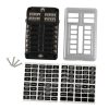 A5517 12 Way Fuse Box Blade Fuse Holder with LED Warning Indicator for Auto Car Truck Boat - Image 6