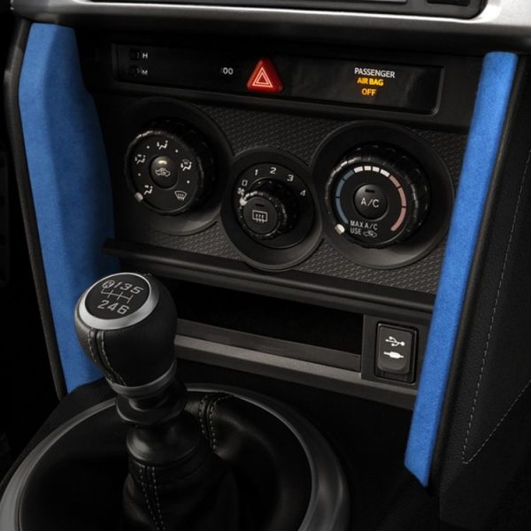 Car Suede Wrap Central Control Cover for Subaru BRZ / Toyota 86 2013-2020, Left and Right Drive Universal (Sky Blue) - Image 5