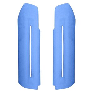Car Suede Wrap Door Handle Frame Armrest Cover for Ford Mustang 2015-2020, Left and Right Drive Universal (Sky Blue)