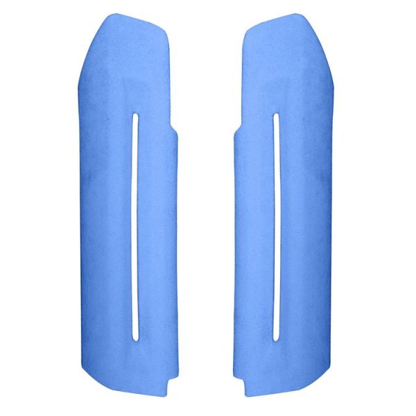 Car Suede Wrap Door Handle Frame Armrest Cover for Ford Mustang 2015-2020, Left and Right Drive Universal (Sky Blue)