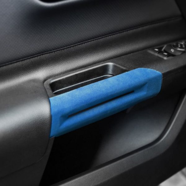 Car Suede Wrap Door Handle Frame Armrest Cover for Ford Mustang 2015-2020, Left and Right Drive Universal (Sky Blue) - Image 5