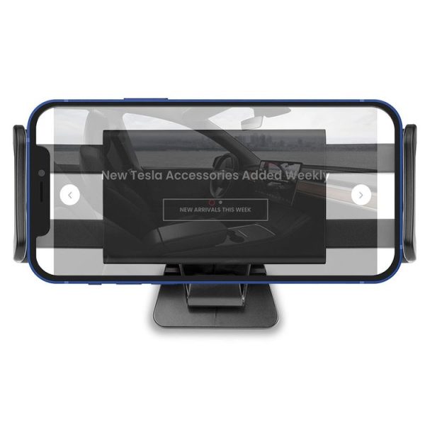 Car Rear Seat Phone Holder for Tesla Model 3 / Y (Black) - Image 4