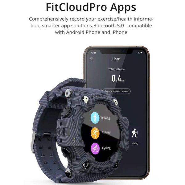 T6 1.28 inch IPS Screen IP67 Waterproof Smart Watch, Support Sleep Monitoring / Heart Rate Monitoring / Blood Pressure Monitoring / Multi-sports Mode (Black) - Image 10