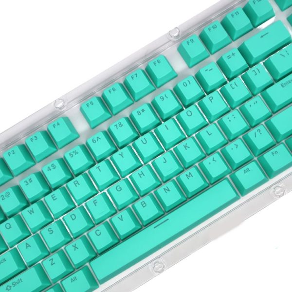 HXSJ P9 104 Keys PBT Color Mechanical Keyboard Keycaps (Mint Green) - Image 2