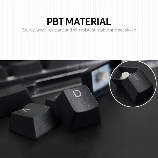 HXSJ P9 104 Keys PBT Color Mechanical Keyboard Keycaps (Mint Green) - Image 3