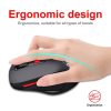 HXSJ T67 Bluetooth 3.0+5.0 Simple Style Mute Wireless Mouse (Black) - Image 4