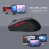HXSJ T67 Bluetooth 3.0+5.0 Simple Style Mute Wireless Mouse (Black) - Image 7