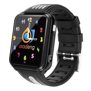 W5 1.54 inch Full-fit Screen Dual Cameras Smart Phone Watch, Support SIM Card / GPS Tracking / Real-time Trajectory / Temperature Monitoring, 3GB+32GB (Black Grey)