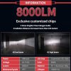 K5 H1 1 Pair 12V / 24W / 6000K / 8000LM IP67 Waterproof Car LED Headlight - Image 6