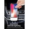 V8 15W 360 Degree Rotatable Smart Sensor Car Wireless Charger Phone Holder (White) - Image 6